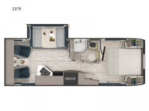 Lance Travel Trailers 2375 Floorplan Image