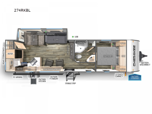 Cherokee Black Label 274RKBL Floorplan Image