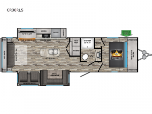 Cruiser Aire CR30RLS Floorplan Image