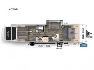 Cherokee Grey Wolf Black Label 27RRBL Floorplan Image