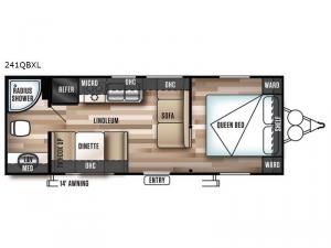 Wildwood X-Lite 241QBXL Floorplan Image