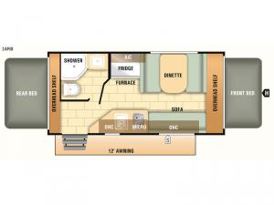 Launch Outfitter 7 16RB Floorplan Image