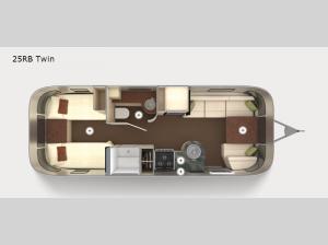 International Serenity 25RB Twin Floorplan Image