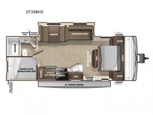 Open Range Conventional OT26BHS Floorplan Image