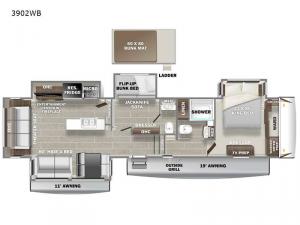 Sanibel 3902WB Floorplan Image