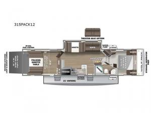 Cherokee Wolf Pack 315PACK12 Floorplan Image