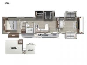 Sabre 37FLL Floorplan Image