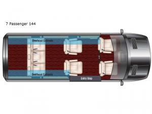 Signature Custom Conversion Sprinter 7 Passenger 144 Floorplan Image