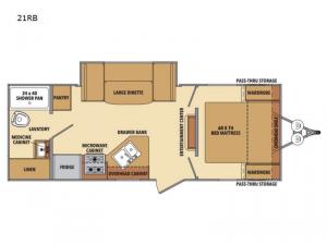 Shasta 21RB Floorplan Image