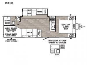 Puma XLE Lite 25BHSC Floorplan Image