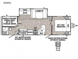 Puma 28DBFQ Floorplan Image