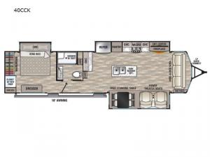 Cedar Creek Cottage 40CCK Floorplan Image