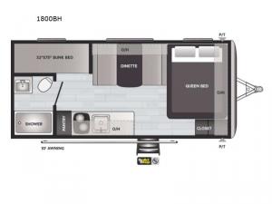 Springdale Mini 1800BH Floorplan Image