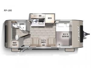 R Pod RP-180 Floorplan Image