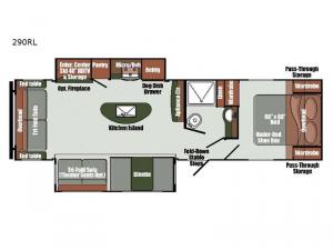 Kingsport Ranch 290RL Floorplan Image