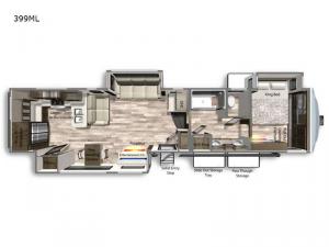 Yukon 399ML Floorplan Image