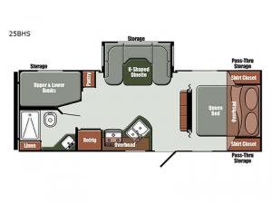 Kingsport Ranch 25BHS Floorplan Image