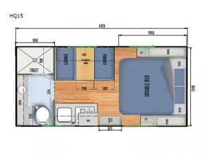 Black Series Camper HQ15 Floorplan Image