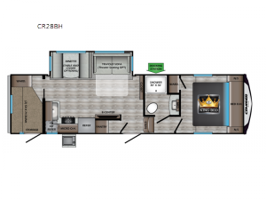 Cruiser Aire CR28BH Floorplan Image