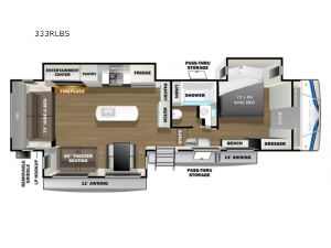 Wildcat 333RLBS Floorplan Image