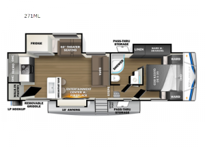 Wildcat 271ML Floorplan Image