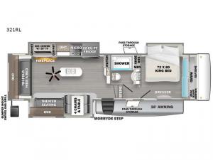 Sierra 321RL Floorplan Image