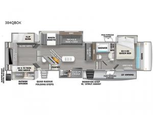 Sierra 384QBOK Floorplan Image