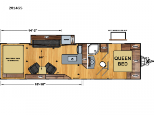 Attitude Wide Lite 2814GS Floorplan Image