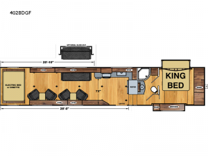 Attitude Widebody 4028DGF Floorplan Image