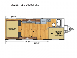 Iconic Limited 2020SF-LE Floorplan Image