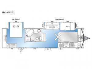 Hy-Line HY35FE1PD Floorplan Image