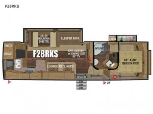 Glacier Peak Mountain Series F28RKS Floorplan Image