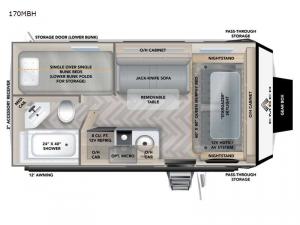 Overland Series 170MBH Floorplan Image