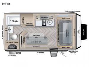 Overland Series 170MRB Floorplan Image