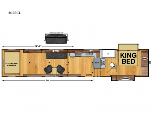 Iconic Wide Body 4028CL Floorplan Image