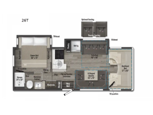 Spirit 26T Floorplan Image