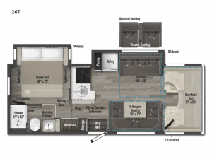 Minnie Winnie 26T Floorplan Image