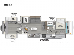 Sierra 388BHRD Floorplan Image