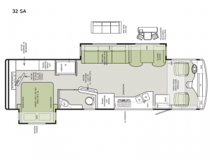 Open Road Allegro 32 SA Floorplan Image