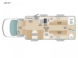 Platinum III 250 DT Floorplan Image