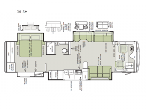 Phaeton 36 SH Floorplan Image