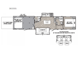 Puma Unleashed 383DSS Floorplan Image