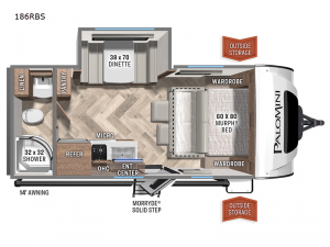 PaloMini 186RBS Floorplan Image