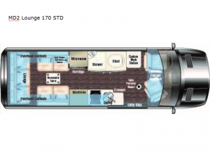 Passage MD2 Lounge 170 STD Floorplan Image