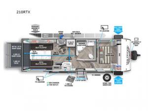 Wildwood FSX 210RTX Floorplan Image