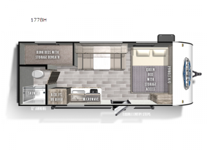 Wildwood FSX 177BH Floorplan Image