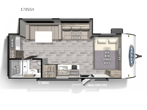 Wildwood FSX 170SSX Floorplan Image
