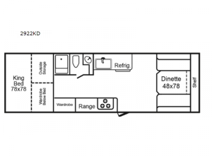 2922 Series 2922KD Floorplan Image