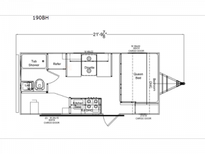 Retro 190BH Floorplan Image