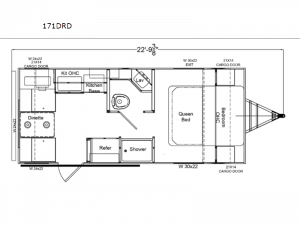Retro 171DRD Floorplan Image
